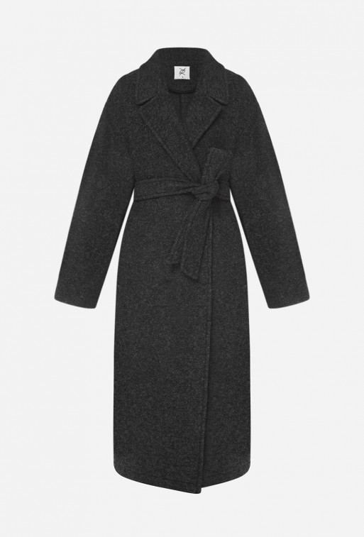 Dark-gray oversized coat