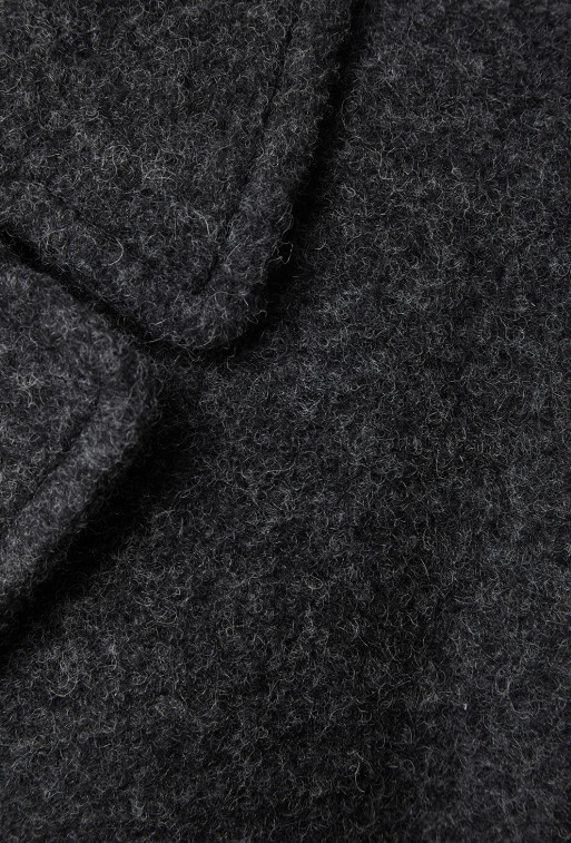 Dark-gray oversized coat