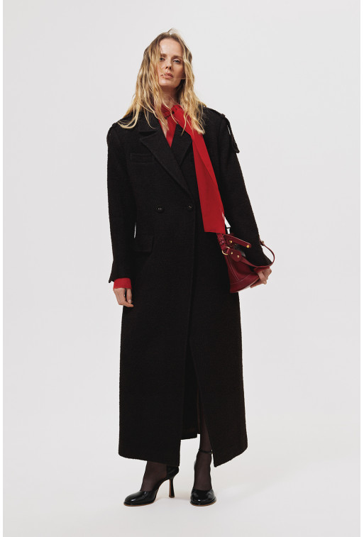 Black straight coat