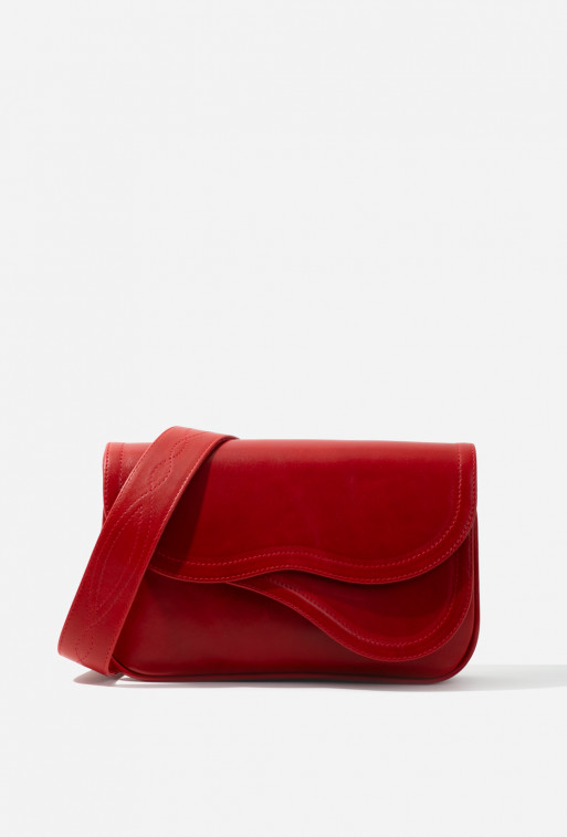 Saddle bag 2
dark red leather crossbody /gold/