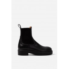 Laura black leather boots /baize/