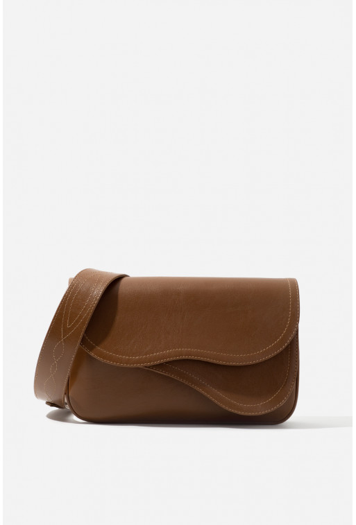 Saddle bag 2
brown leather crossbody /gold/