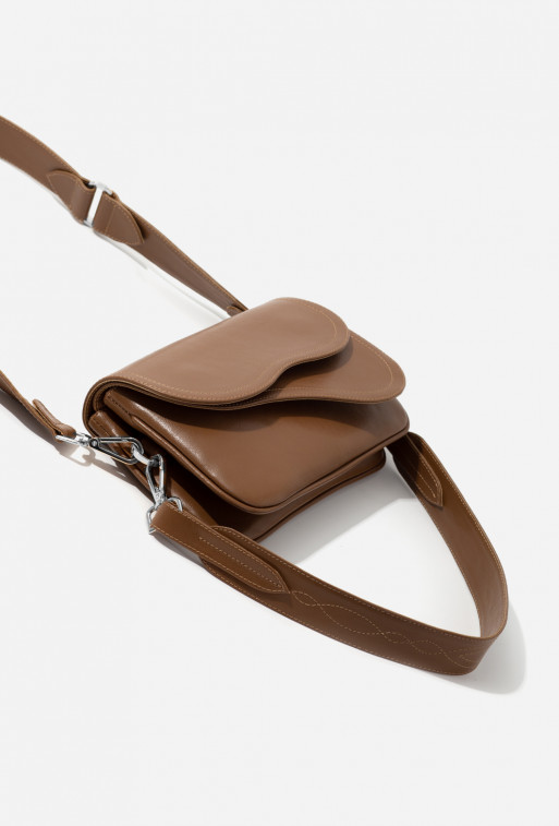 Saddle bag 2
brown leather crossbody /silver/