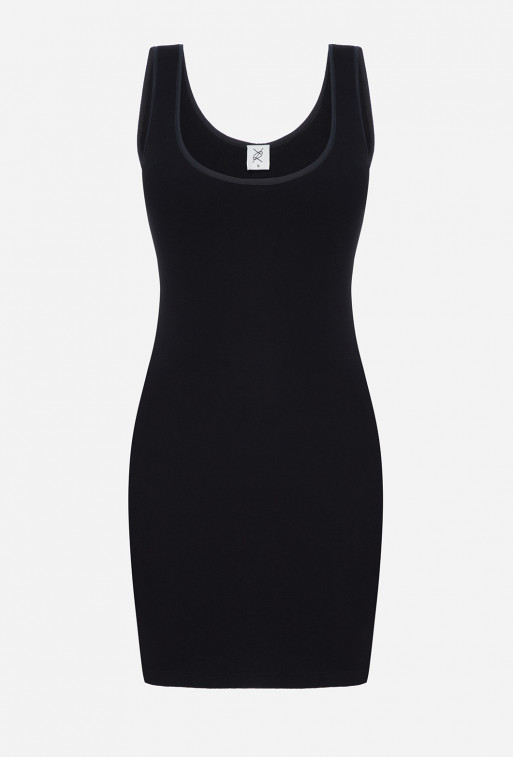 Black color mini
dress