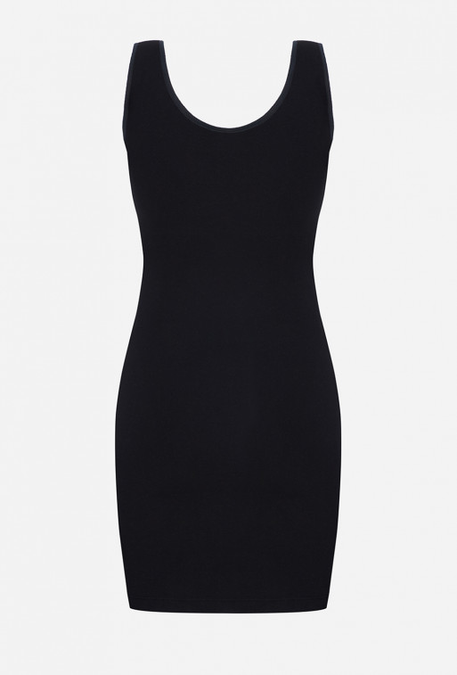 Black color mini
dress