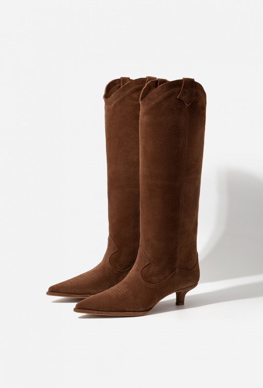 Katrin brown suede boots