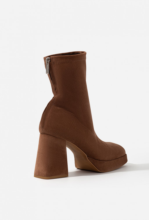 Christina brown suede ankle boots