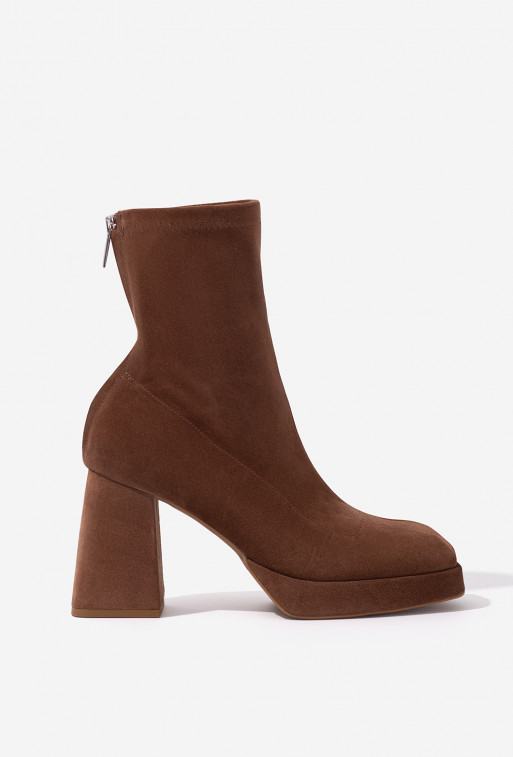 Christina brown suede ankle boots