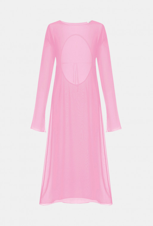 Pink silk dress