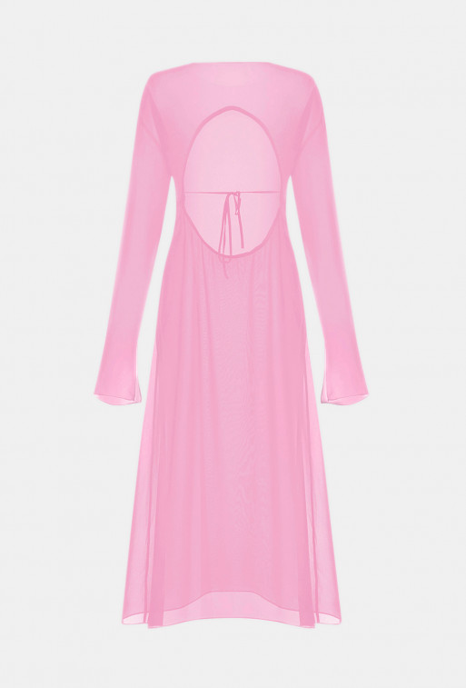 Pink silk dress